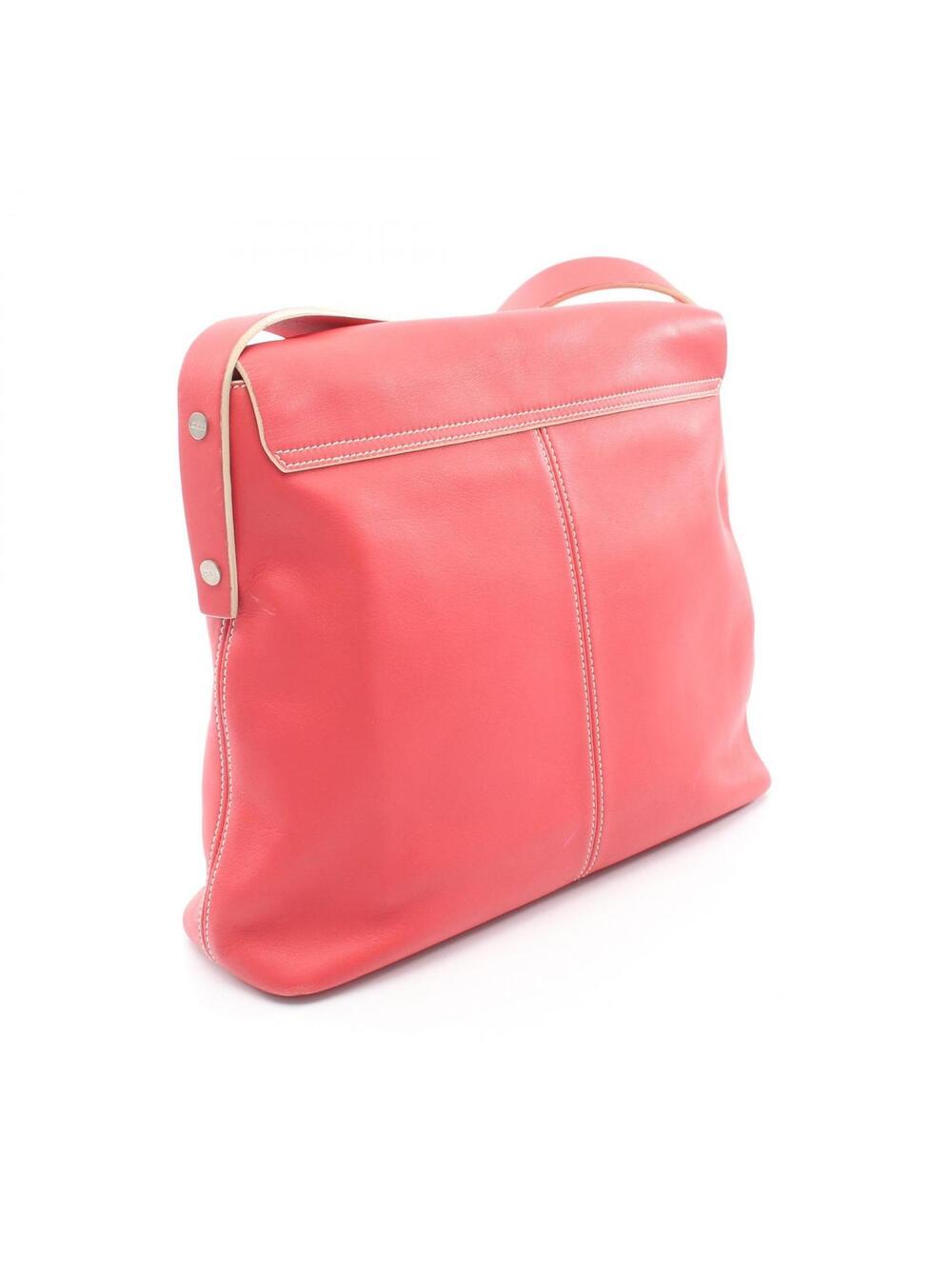 Loewe Shoulder Bag Leather Red Used #272987L43B - Picture 2 of 9